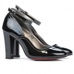 Women stylish, elegant shoes 1228 patent black