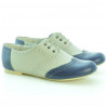 Women casual shoes 186 indigo+beige