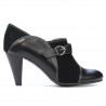 Women stylish, elegant shoes 1210 black combined