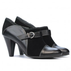 Women stylish, elegant shoes 1210 black combined