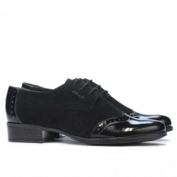 Women casual shoes 691 patent black combined