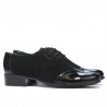 Women casual shoes 691 patent black combined
