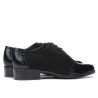 Women casual shoes 691 patent black combined