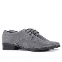 Pantofi dama 691 gray velour