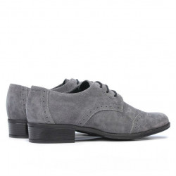 Pantofi dama 691 gray velour