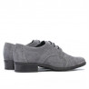 Pantofi dama 691 gray velour
