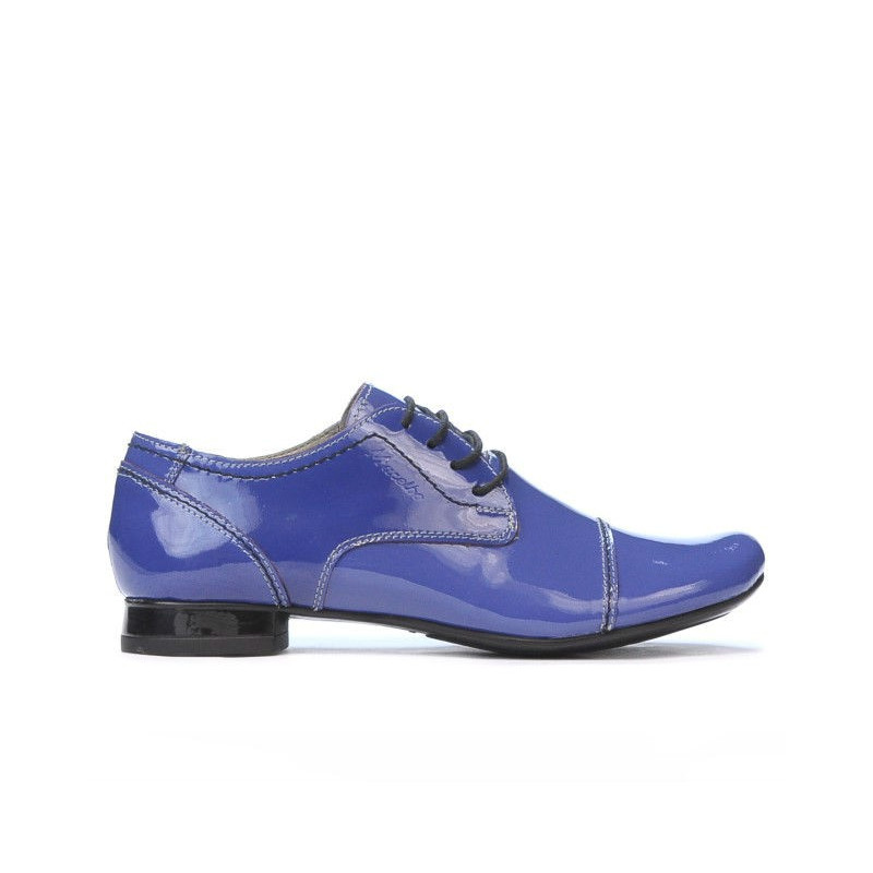 Women casual shoes 180 patent bleu