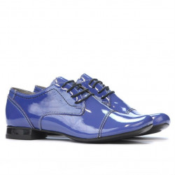 Women casual shoes 180 patent bleu