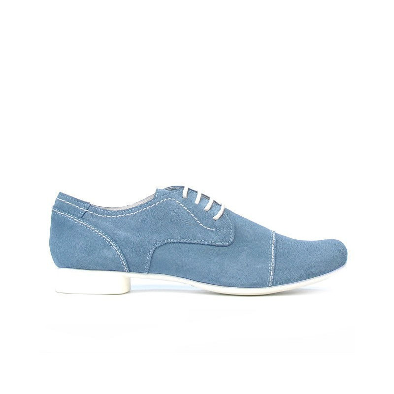 Women casual shoes 180 bleu velour