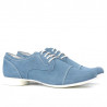 Women casual shoes 180 bleu velour