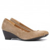 Women casual shoes 152-1 cappuccino velour