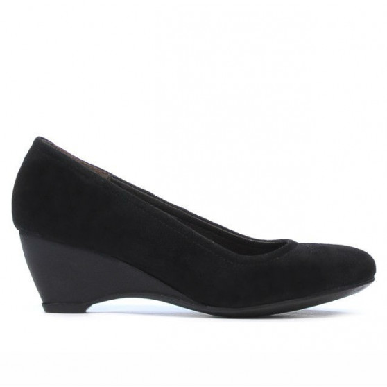 Women casual shoes 152-1 black velour