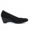 Women casual shoes 152-1 black velour