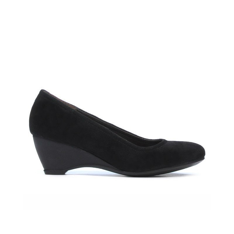 Women casual shoes 152-1 black velour