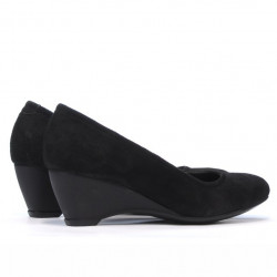 Women casual shoes 152-1 black velour