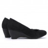 Women casual shoes 152-1 black velour