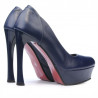 Women stylish, elegant shoes 1212 indigo
