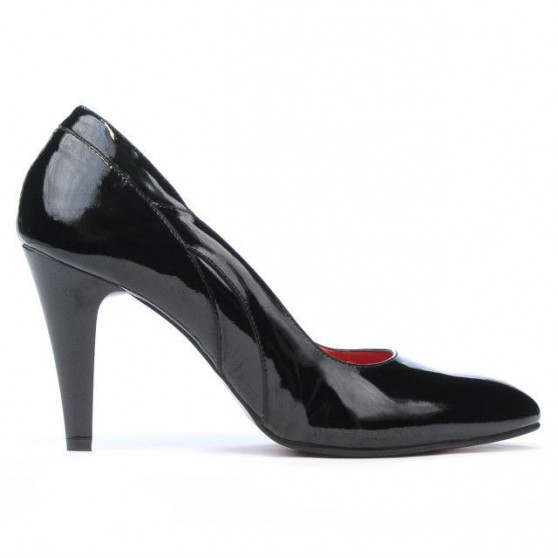 Women stylish, elegant shoes 1218 patent black