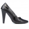 Women stylish, elegant shoes 1208 black+patent black