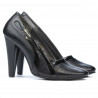 Women stylish, elegant shoes 1208 black+patent black