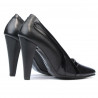 Women stylish, elegant shoes 1208 black+patent black