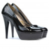 Women stylish, elegant shoes 1201 patent black