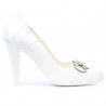 Women stylish, elegant shoes 1067 white