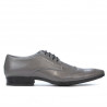 Men stylish, elegant shoes 792 gray