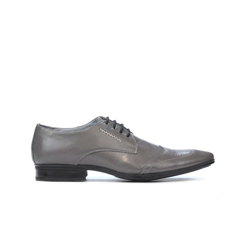 Men stylish, elegant shoes 792 gray