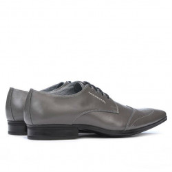 Men stylish, elegant shoes 792 gray