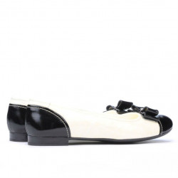 Women dancers 633 patent black+beige