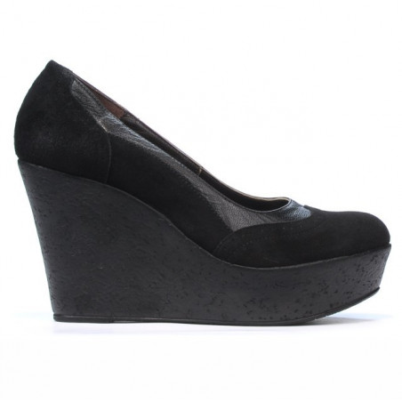 Women casual shoes 630 black velour combined