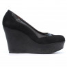Women casual shoes 630 black velour combined