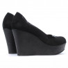 Women casual shoes 630 black velour combined