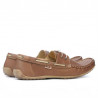 Men loafers, moccasins 778 cappuccino perforat