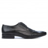 Men stylish, elegant shoes 792 black