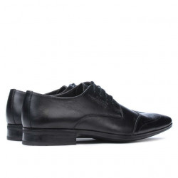 Men stylish, elegant shoes 792 black