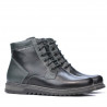 Men boots 497 black+gray