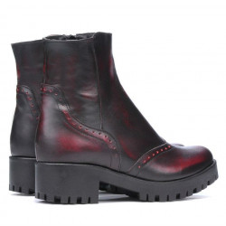 Women boots 3314 a red