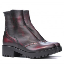 Women boots 3314 a red