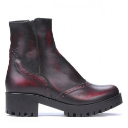 Women boots 3314 a red