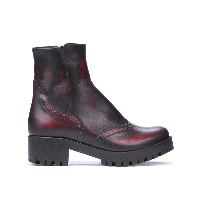 Women boots 3314 a red