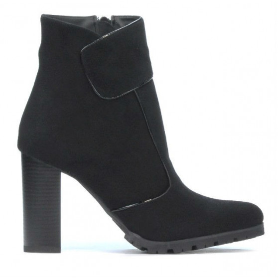 Women boots 1168 black antilopa
