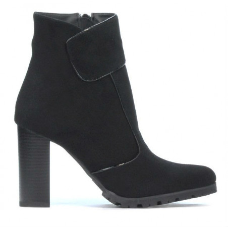 Women boots 1168 black antilopa