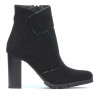 Women boots 1168 black antilopa