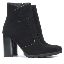 Women boots 1168 black antilopa
