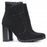 Women boots 1168 black antilopa