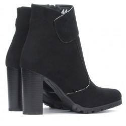 Women boots 1168 black antilopa