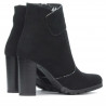 Women boots 1168 black antilopa