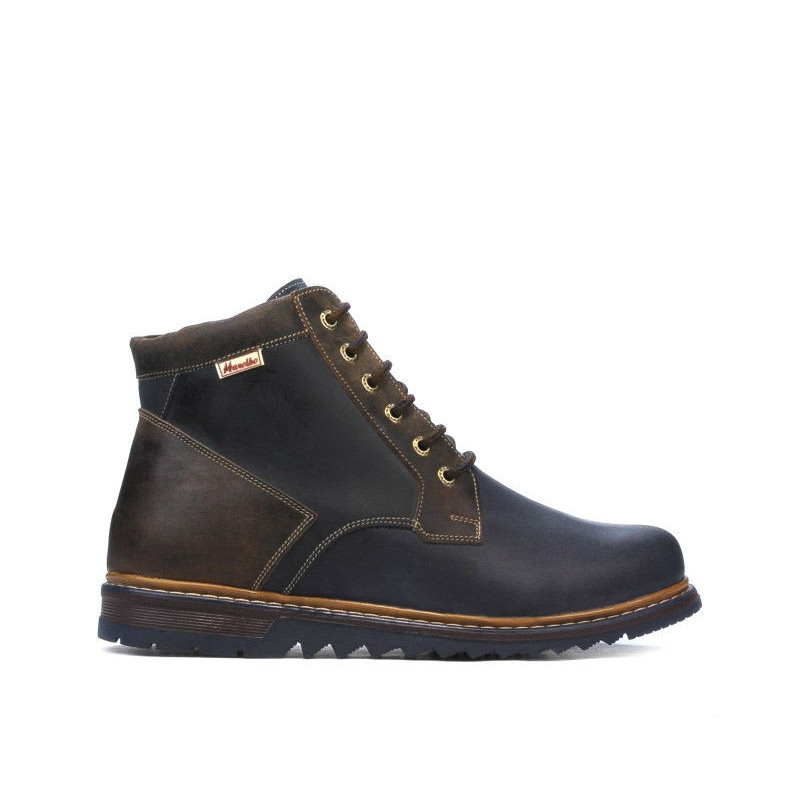Men boots 497 tuxon indigo+brown
